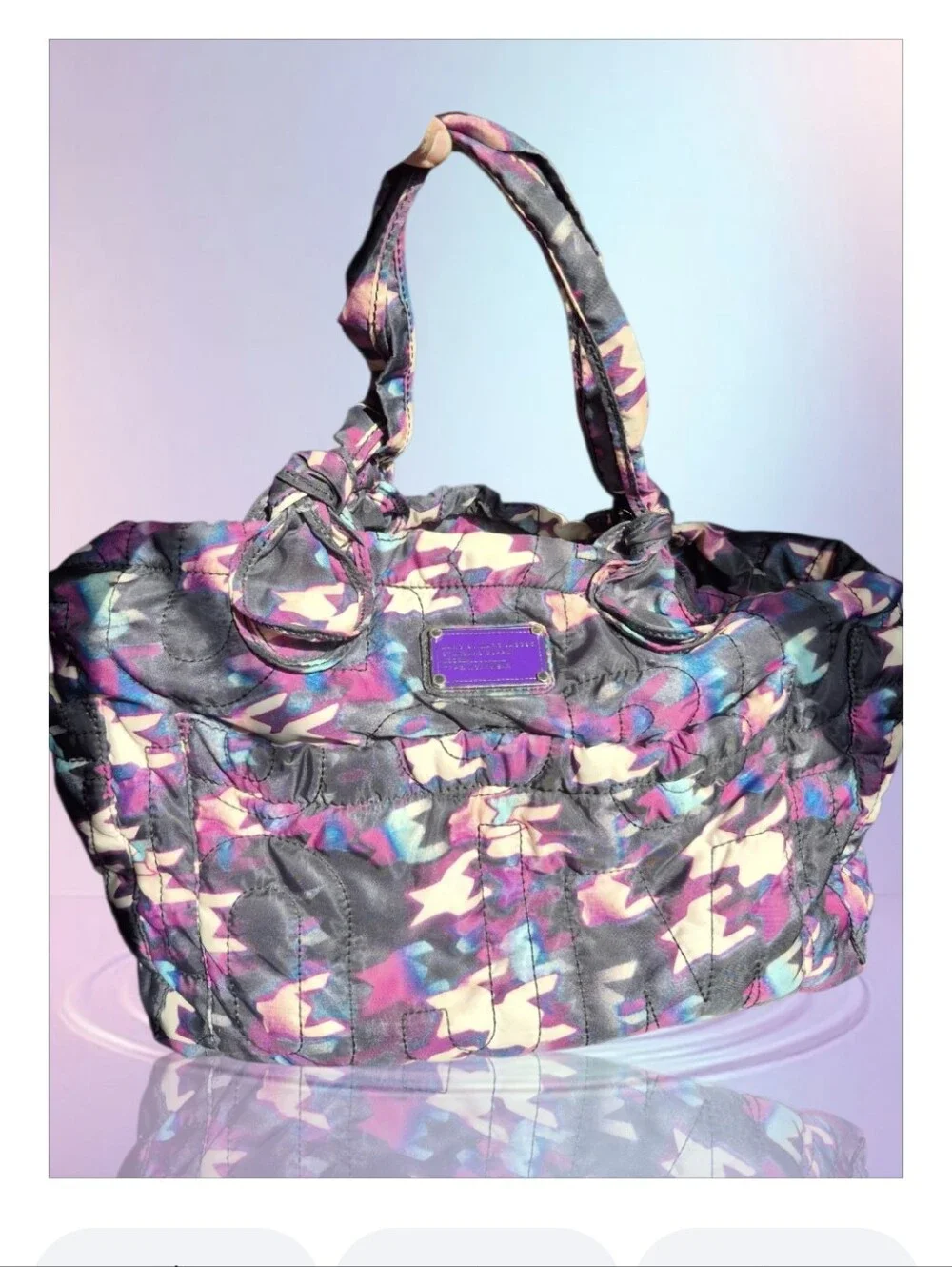 Marc by Marc Jacobs Eliz-A-Baby Printed Nylon Diaper Bag/Eliza Tote Shoulder Bag